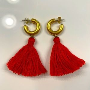 Madewell Lantern Tassel Earrings